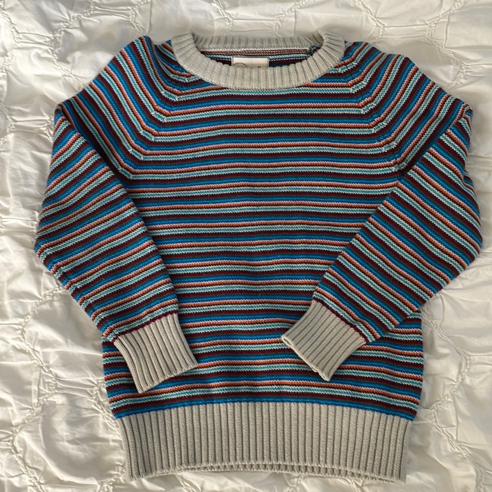 Great condition Peek 100% cotton knit striped sweater
